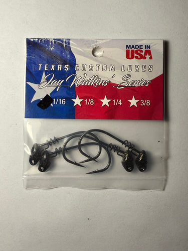 Texas Custom Jig Head Black/Gold 1/16