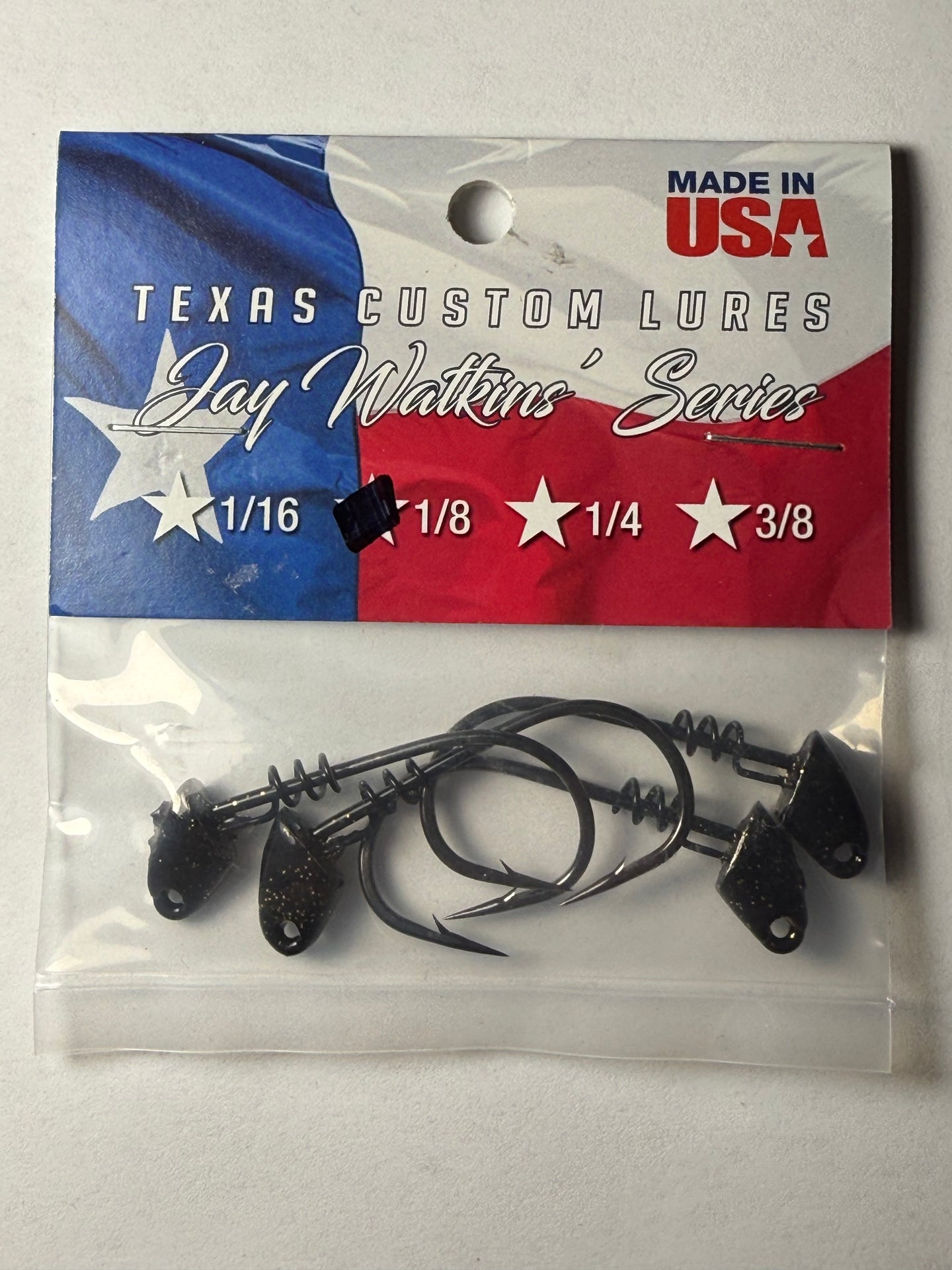 Texas Custom Jig Head Black/Gold 1/8