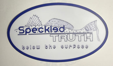5” Speckled Truth oval sticker ￼